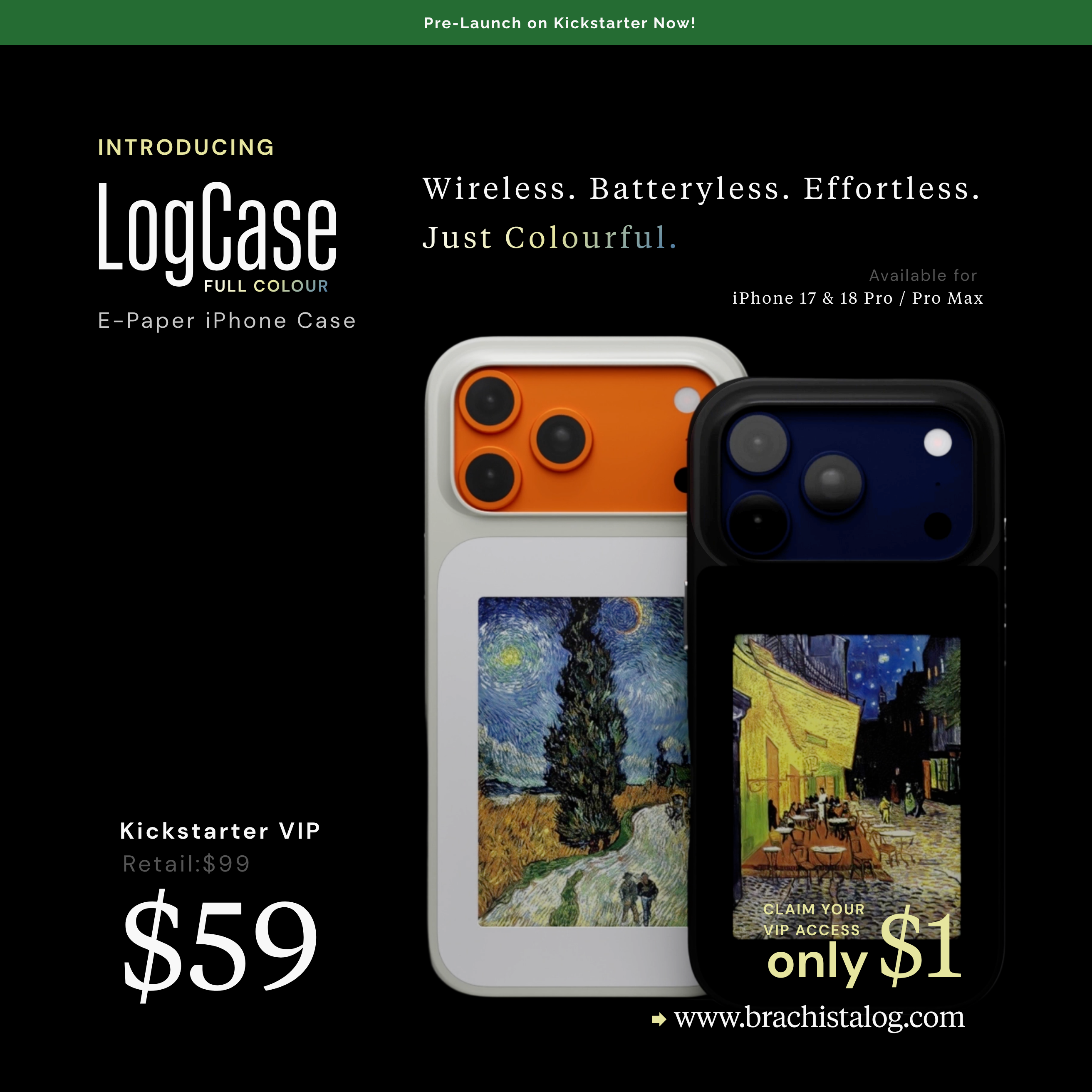 Kickstarter - Reservation for LogCase Full Colour
