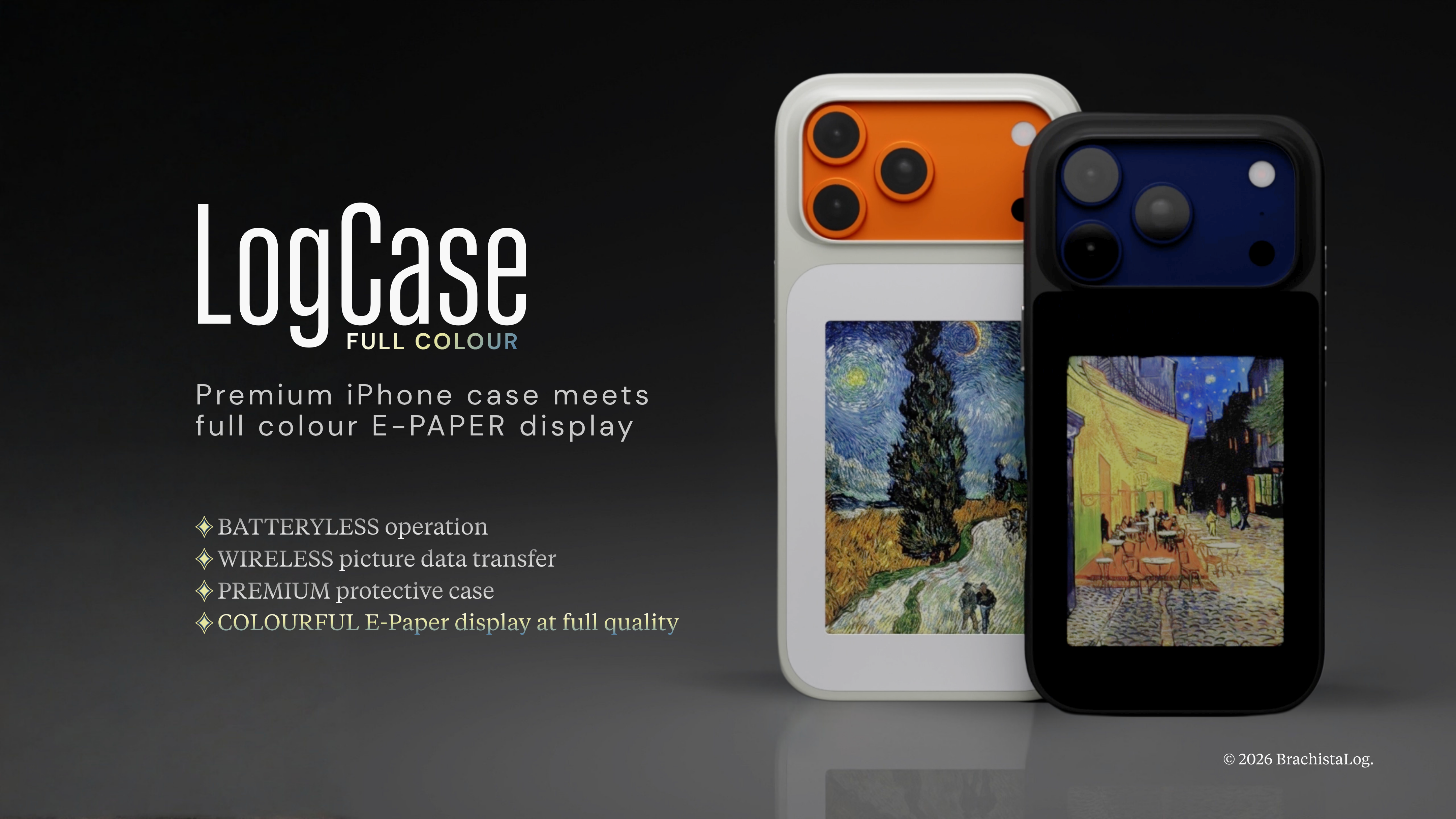 [Kickstarter Campaign] LogCase: The Full-Colour E-Paper iPhone Case Powered by NFC